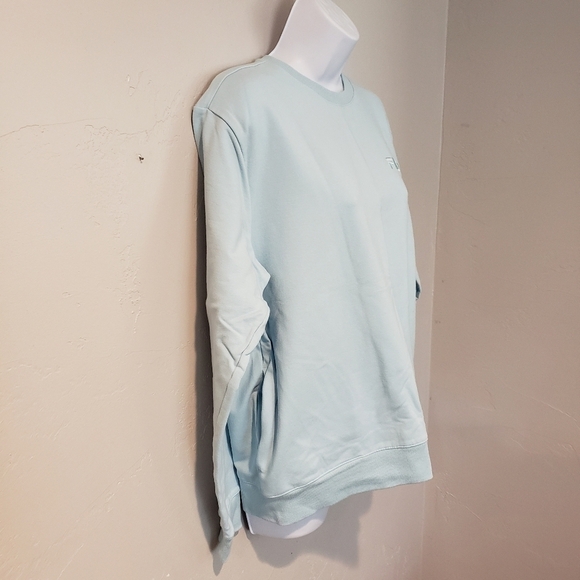 Fila Baby Blue Long Sleeve Pullover Sweatshirt Women's Large Pockets Athleisure - Picture 5 of 9